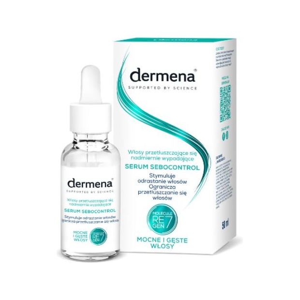 DERMENA Sebocontrol Serum włosy przetłuszczające się, 50 ml | drogeria-zdrowie.com.pl