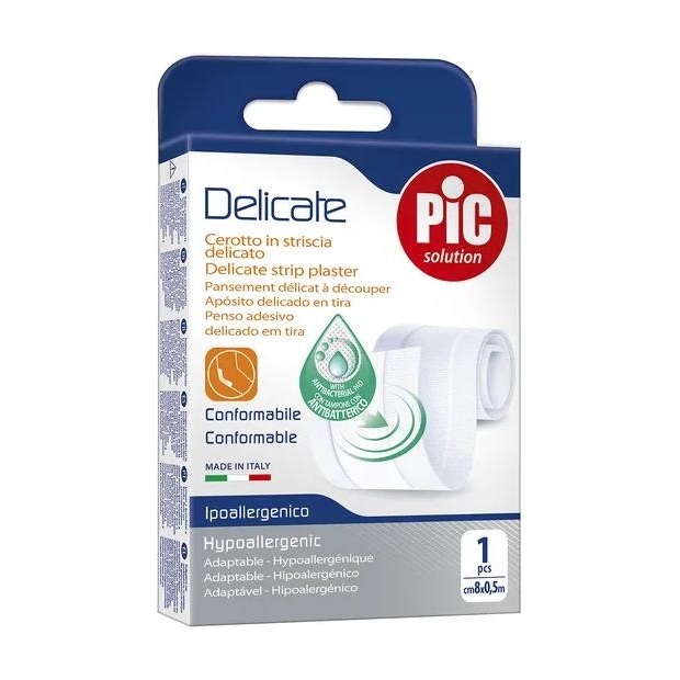 PIC Delicate plaster antybakteryjny do cięcia 0,5mx8cm, 1 sztuka | drogeria-zdrowie.com.pl