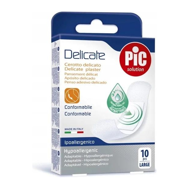 PIC Delicate Plaster antybakteryjny duży 10 sztuk | drogeria-zdrowie.com.pl