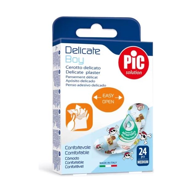 PIC Delicate Boy plaster antybakteryjny, 24 sztuki | drogeria-zdrowie.com.pl