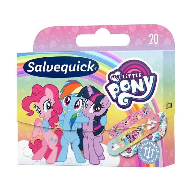 SALVEQUCIK My Little Pony Plaster, 20 sztuk | drogeria-zdrowie.com.pl