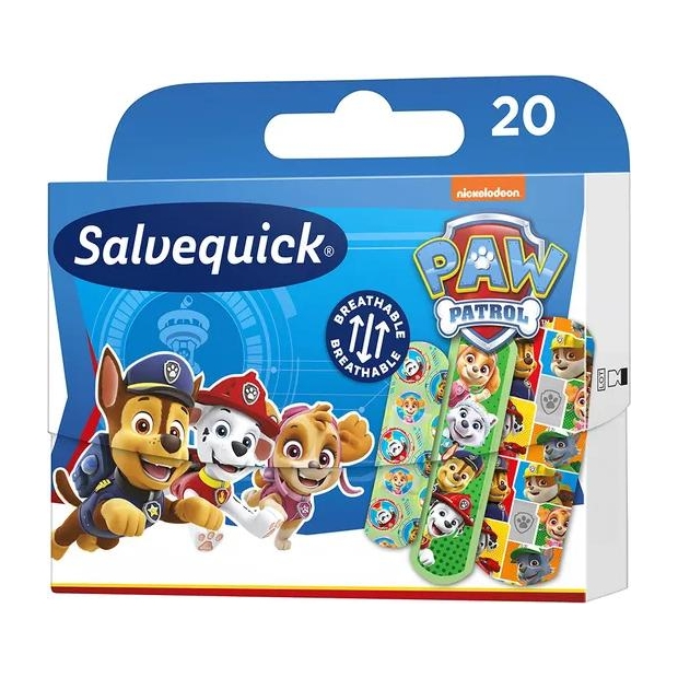 SALVEQUICK Paw Patrol Plastry, 20 sztuk | drogeria-zdrowie.com.pl