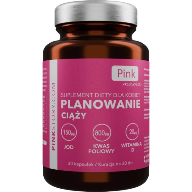 PINK Mama planowanie ciąży, 30 kapsułek | drogeria-zdrowie.com.pl