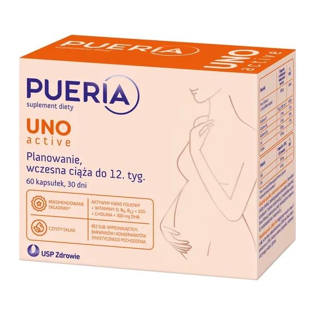 PUERIA Uno Active, 60 kapsułek | drogeria-zdrowie.com.pl