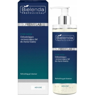 BIELENDA Professional Supremelab Men Line odświeżająco-oczyszczający żel do mycia twarzy, 200 ml