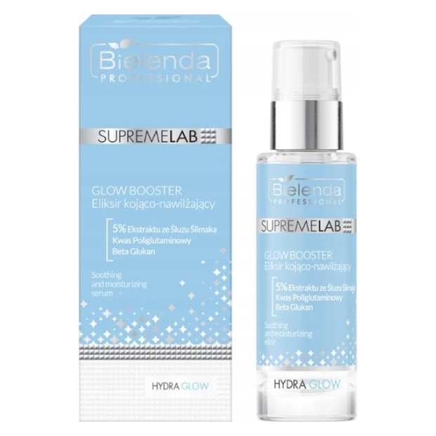 BIELENDA Professional SupremeLab Hydra Glow Booster Eliksir kojąco-nawilżający, 30 ml | drogeria-zdrowie.com.pl
