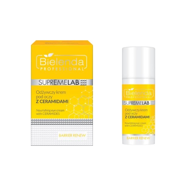 BIELENDA Professional Supremelab Barrier Renew Odżywczy krem pod oczy z ceramidami, 15 ml | drogeria-zdrowie.com.pl