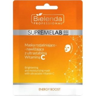 BIELENDA Profesional SupremeLab Energy Boost Maska rozjaśniająco-nawilżająca, 1 sztuka