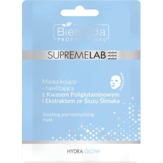 BIELENDA Professional Supremelab Hydra Glow Maska w płacie, kojąco-nawilżająca, 1 sztuka
