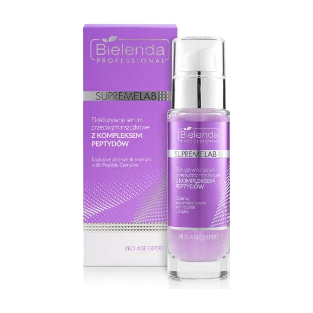 BIELENDA Professional Serum przeciwzmarszczkowe ekskluzywne z kompleksem peptydów, 30g | drogeria-zdrowie.com.pl