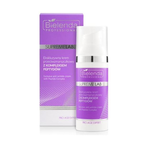 BIELENDA Professional Krem przeciwzmarszczkowy ekskluzywny z kompleksem peptydów, 50 ml | drogeria-zdrowie.com.pl
