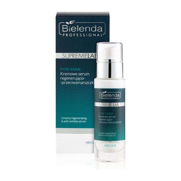 BIELENDA Professional Supremelab Men Line Kremowe Serum regenerująco-przeciwzmarszczkowe, 30 ml | drogeria-zdrowie.com.pl