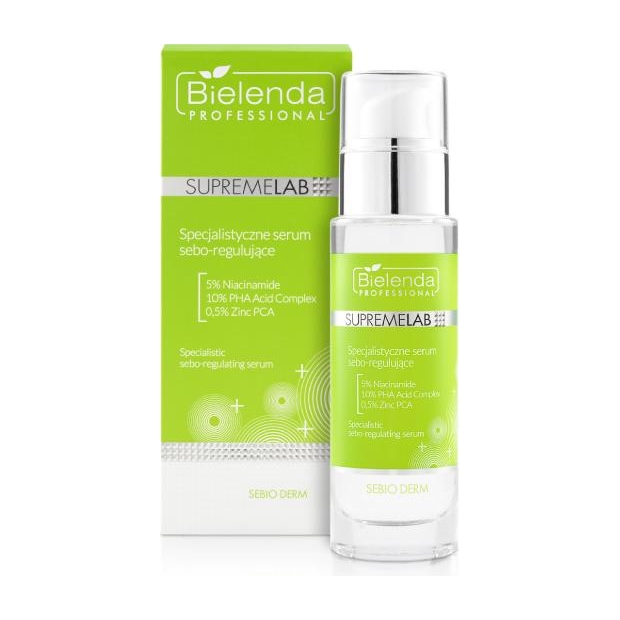 BIELENDA Professional SupremeLab Sebio Derm Serum sebo-regulujące specjalistyczne, 30 ml | drogeria-zdrowie.com.pl