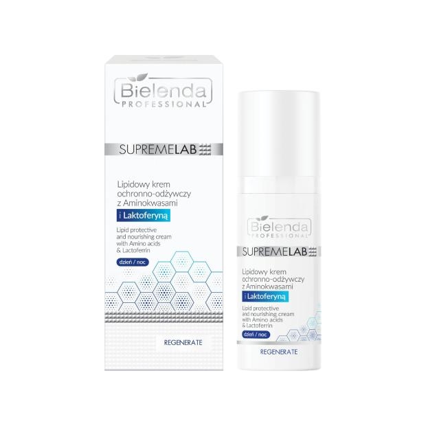 BIELENDA Professional Supremelab Regenerate Lipidowy Krem ochronny z aminokwasami, 50 ml | drogeria-zdrowie.com.pl