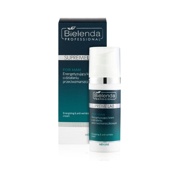BIELENDA Professional Supremelab Men Line Energetyzujący Krem przeciwzmarszczkowy, 50 ml | drogeria-zdrowie.com.pl