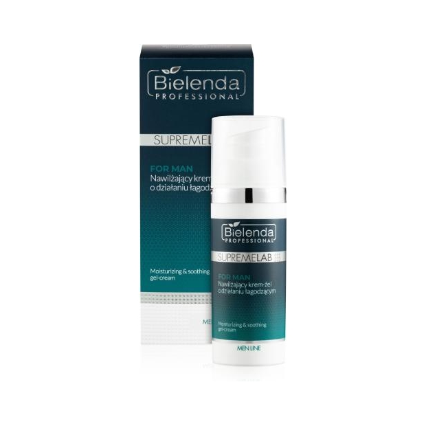 BIELENDA Professional Supremelab Men Line Nawilżający Krem-żel o działaniu łagodzącym, 50 ml | drogeria-zdrowie.com.pl