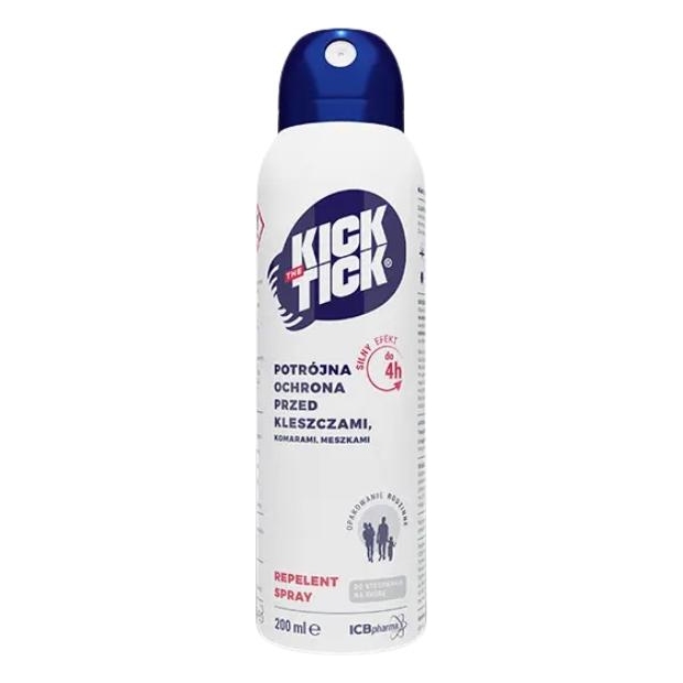 KICK the TICK Max Repelent Plus na komary, kleszcze i meszki, 200 ml | drogeria-zdrowie.com.pl
