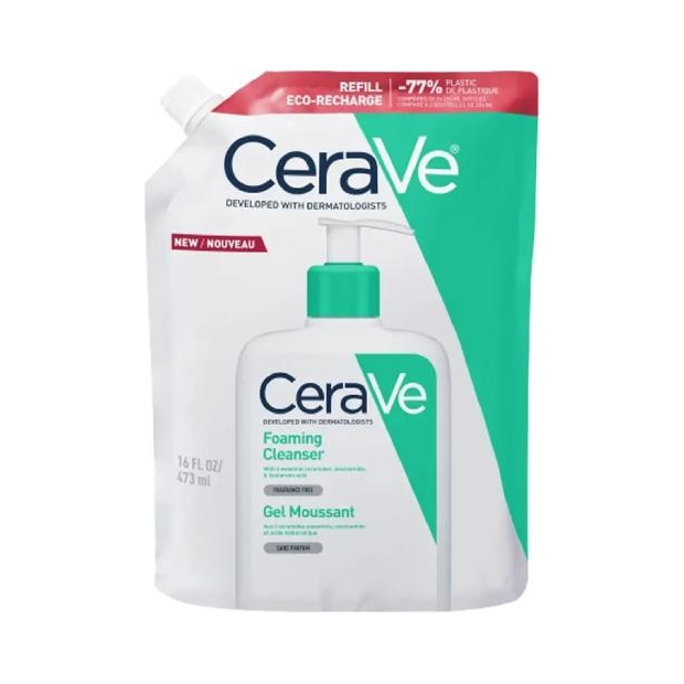 CERAVE Żel do mycia twarzy i ciała refill, 473 ml | drogeria-zdrowie.com.pl