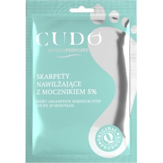CUDO Express Pedicure nawilżające skarpety z mocznikiem 5%, 2 sztuki