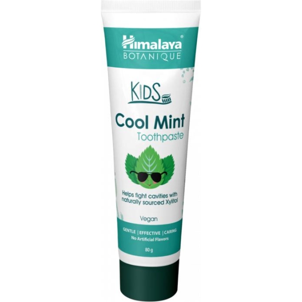 HIMALAYA Botanique Pasta do zębów dla dzieci Cool Mint, 80 g | drogeria-zdrowie.com.pl