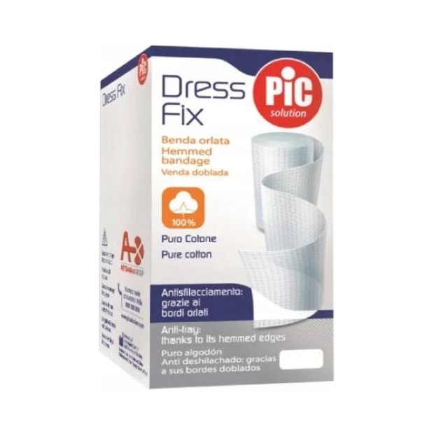 PIC Dress Fix Bandaż obrębiony 10 cm x 5 m 1 sztuka | drogeria-zdrowie.com.pl
