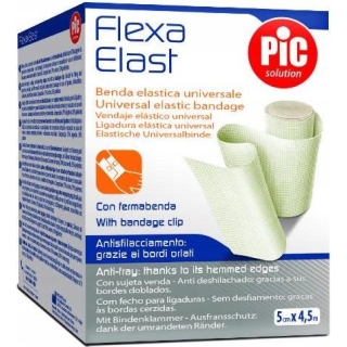 PIC Flexa Elast Bandaż o średnim 5 cm x 4,5 m 1 sztuka