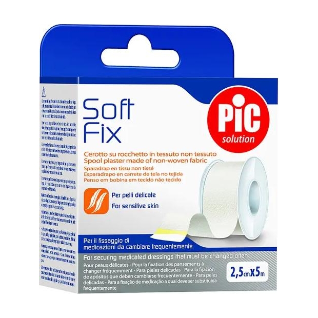 PIC SoftFix plaster na rolce 2,5 cm x 5 m 1 sztuk | drogeria-zdrowie.com.pl