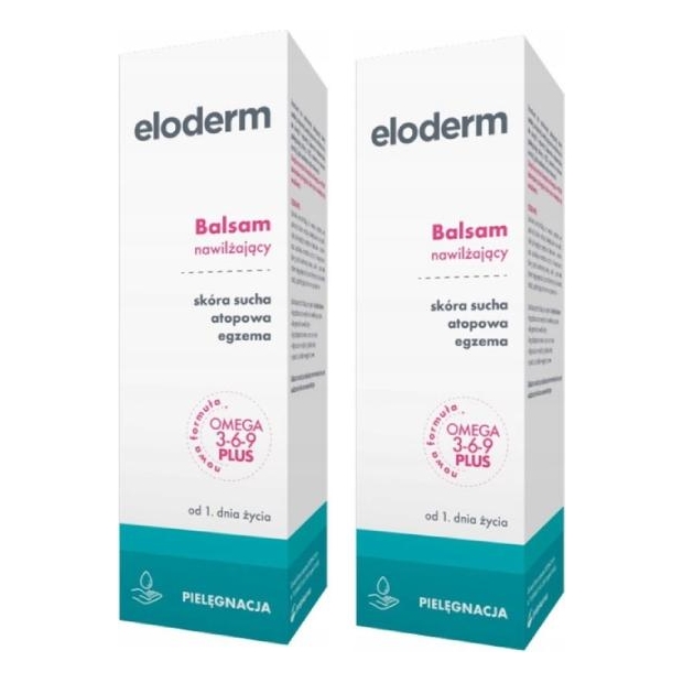 2 x ELODERM Balsam nawilżający, 200 ml | drogeria-zdrowie.com.pl