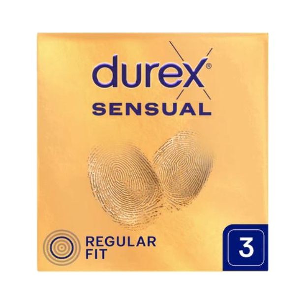 DUREX Sensual Prezerwatywy supercienkie, 3 sztuki | drogeria-zdrowie.com.pl