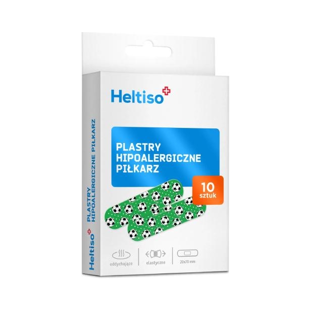 HELTISO Plastry hipoalergiczne piłkarz, 10 sztuk | drogeria-zdrowie.com.pl