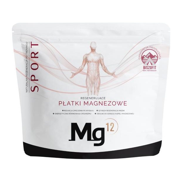 Mg12 Sport Płatki do kąpieli magnezowe, 1000 g | drogeria-zdrowie.com.pl