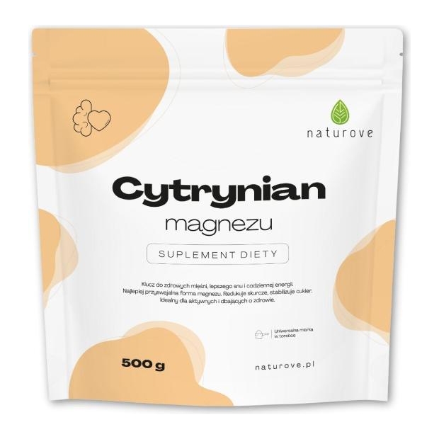 Cytrynian magnezu naturove, 500 g | drogeria-zdrowie.com.pl