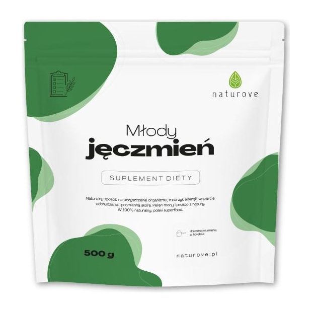 Młody jęczmień naturove, 500 g | drogeria-zdrowie.com.pl