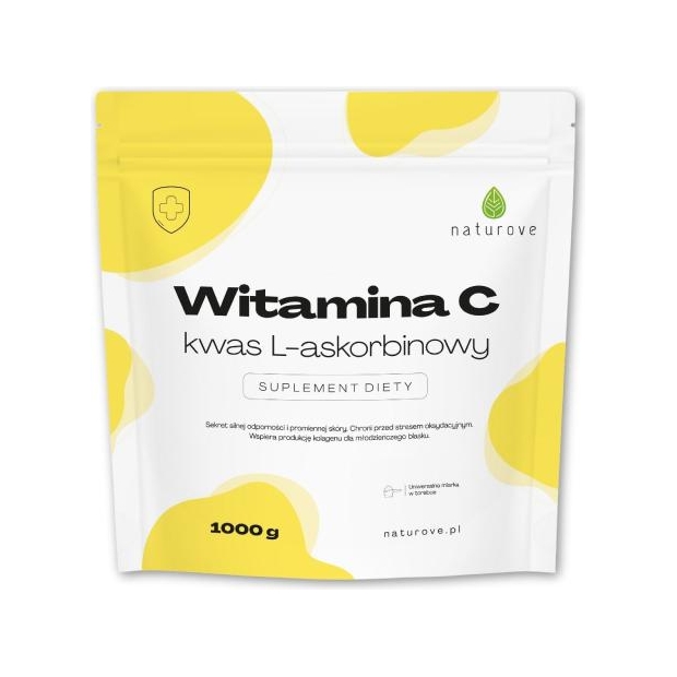 Witamina C kwas l-askorbinowy naturove, 1000 g | drogeria-zdrowie.com.pl