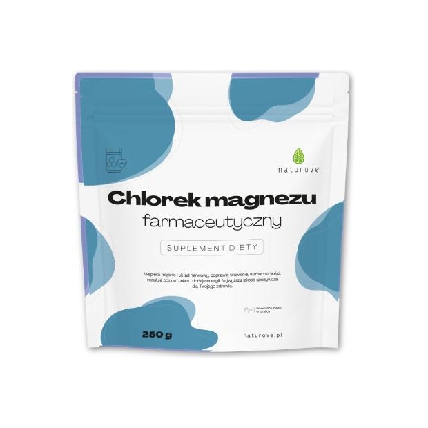 Chlorek magnezu farmaceutyczny naturove, 250 g | drogeria-zdrowie.com.pl