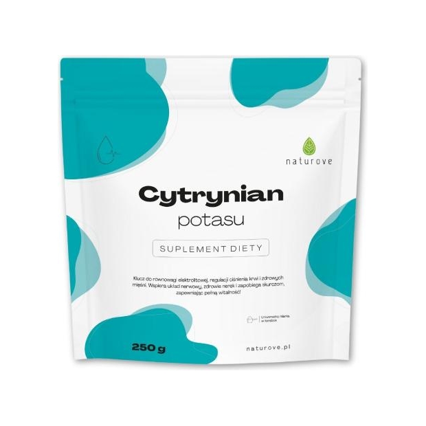 Cytrynian potasu naturove, 250 g | drogeria-zdrowie.com.pl