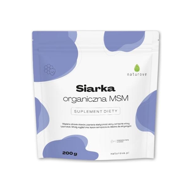 Siarka organiczna MSM naturove, 200 g | drogeria-zdrowie.com.pl