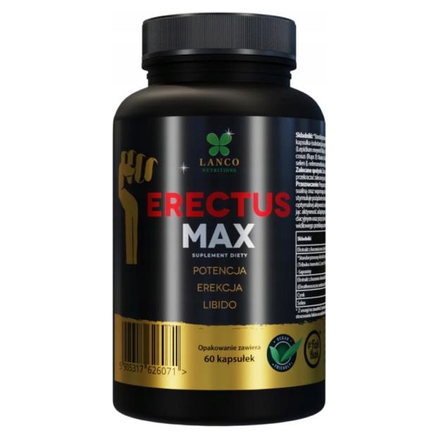 Erectus max, 60 kapsułek | drogeria-zdrowie.com.pl
