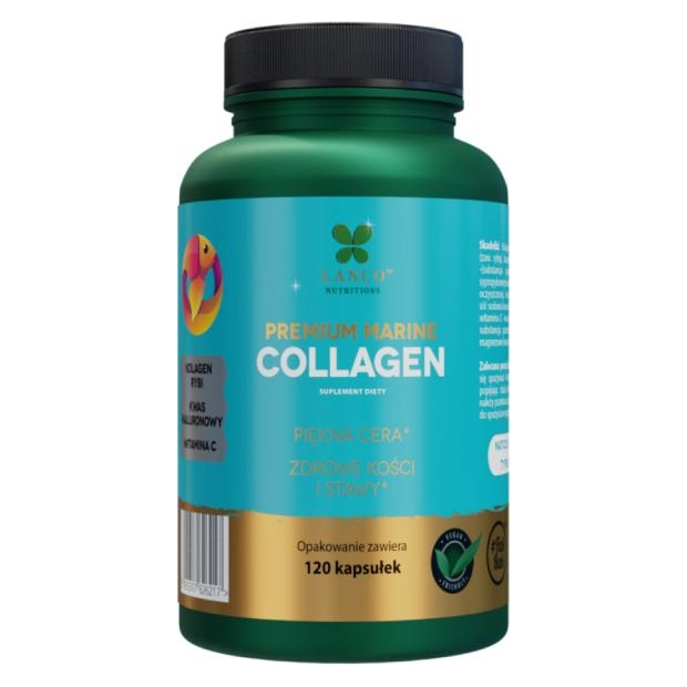 LANCO NUTRITIONS Premium Marine Collagen, 120 kapsułek | drogeria-zdrowie.com.pl