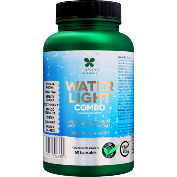 Water Light Combo usuwanie nadmiaru wody z organizmu, 60 kapsułek | drogeria-zdrowie.com.pl