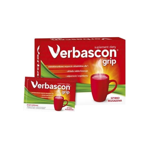VERBASCON Grip, 10 saszetek | drogeria-zdrowie.com.pl