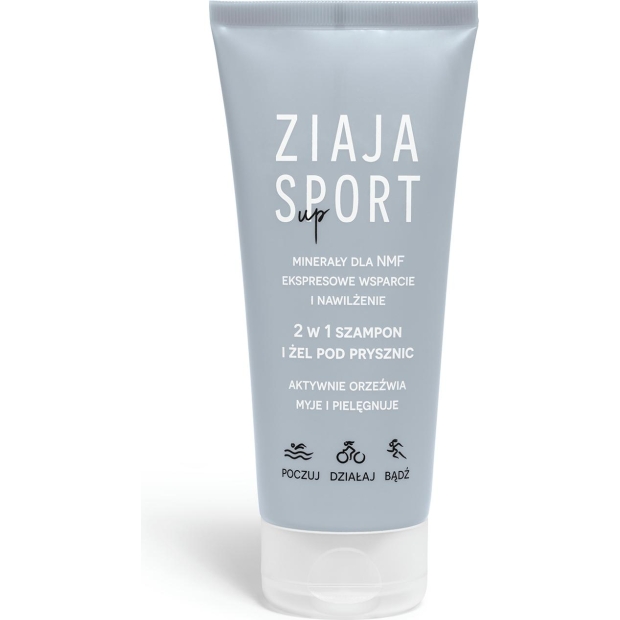 ZIAJA Sport Up Szampon i żel pod prysznic 200 ml | drogeria-zdrowie.com.pl
