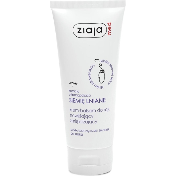 ZIAJA MED SIEMIĘ LNIANE Krem-balsam do rąk 100 ml | drogeria-zdrowie.com.pl