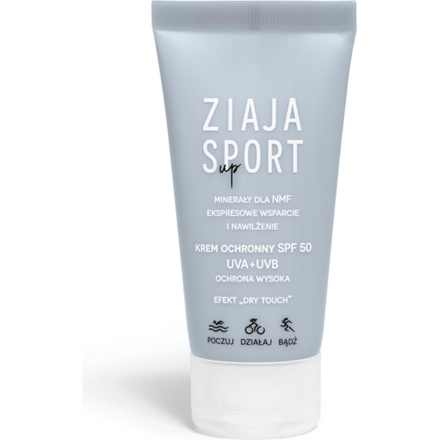 ZIAJA Sport Up Krem ochronny SPF 50 UVA+UVB 50 ml | drogeria-zdrowie.com.pl
