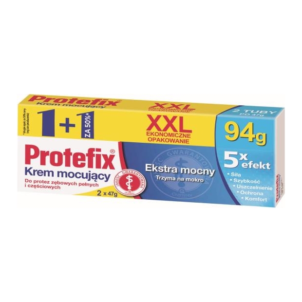 PROTEFIX Ekstra Mocny Krem mocujący XXL, 94 g | drogeria-zdrowie.com.pl