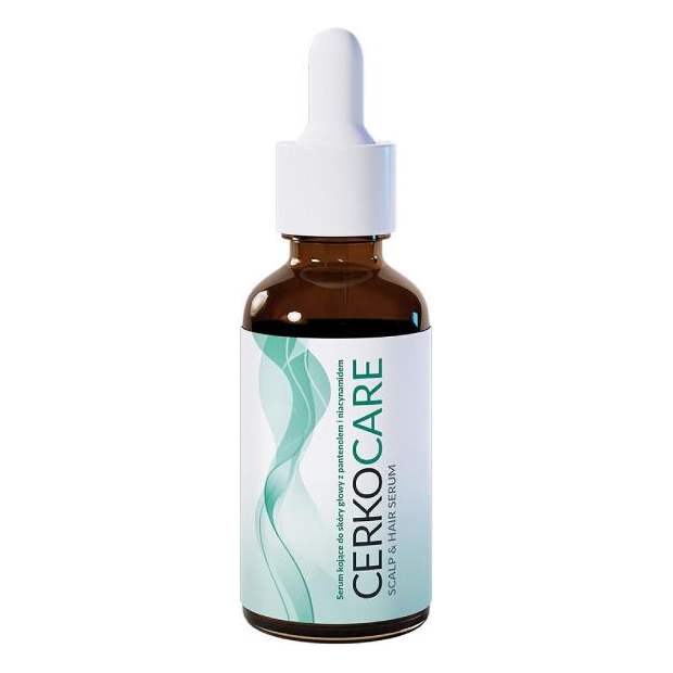 CERKOCARE Serum do skóry głowy kojące z pantenolem i niacynamidem, 50 ml | drogeria-zdrowie.com.pl