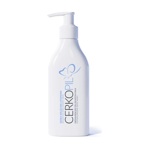CERKOPIL Żel do mycia ciała hipoalergiczny, 300 ml | drogeria-zdrowie.com.pl
