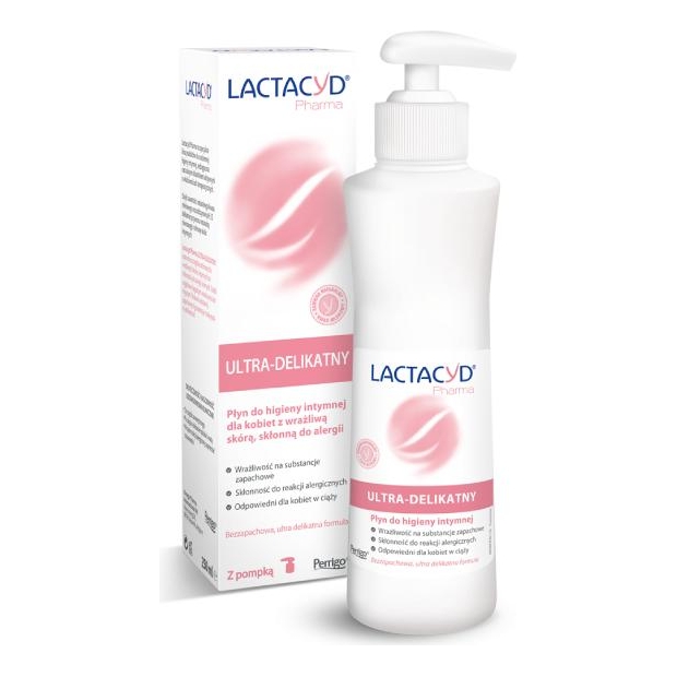 LACTACYD Pharma płyn ginekologiczny ultra-delikatny, 250 ml | drogeria-zdrowie.com.pl