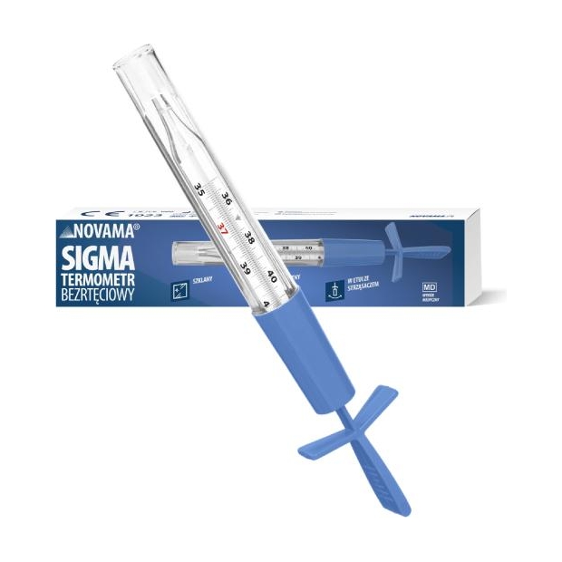 NOVAMA Sigma termometr bezrtęciowy w etui, 1 sztuka | drogeria-zdrowie.com.pl