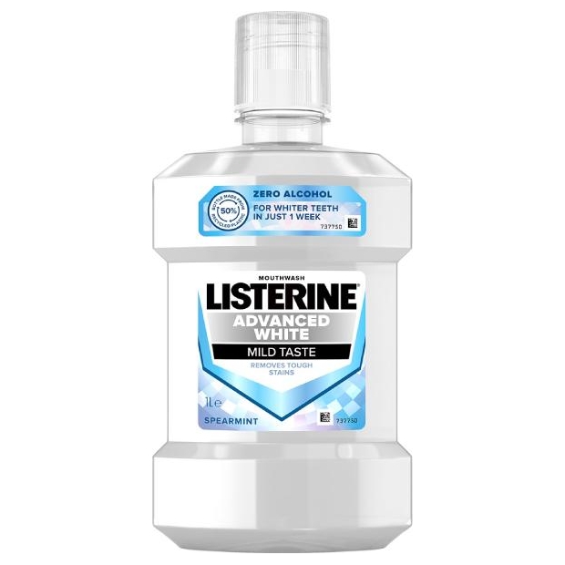 LISTERINE Advanced White Łagodny Smak, 1000 ml | drogeria-zdrowie.com.pl